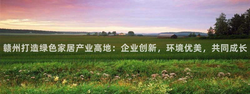 杏耀平台注册问一问：赣州打造绿色家居产业高地：企业创新，环境
