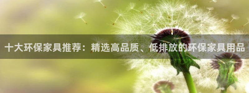 杏耀官网主管：十大环保家具推荐：精选高品质、低排放的环保家具