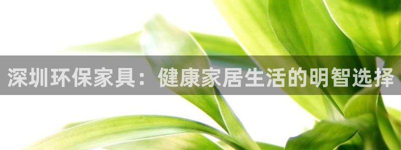 杏耀平台官方网站下载：深圳环保家具：健康家居生活的明智选择