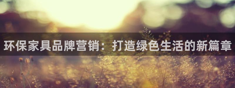 杏耀注册地址：环保家具品牌营销：打造绿色生活的新篇章