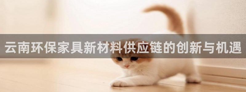 杏耀官方娱乐：云南环保家具新材料供应链的创新与机遇